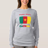 カメルーン国旗パーソナライズされた赤 Tシャツ (正面)