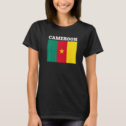 カメルーン国旗プライドカメルーン国旗 Tシャツ (正面)