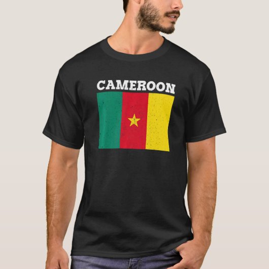 カメルーン国旗プライドカメルーン国旗 Tシャツ (正面)