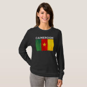 カメルーン国旗ヴィンテージカメルーン国旗 Tシャツ (正面フル)