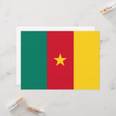 カメルーン国旗 カード (正面/裏面インサイチュ)