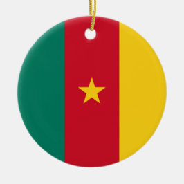 カメルーン国旗 セラミックオーナメント