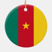 カメルーン国旗 セラミックオーナメント (裏面)
