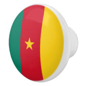 カメルーン国旗 セラミックノブ (右)