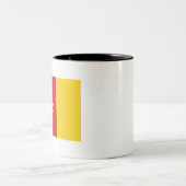 カメルーン国旗 ツートーンマグカップ (中央)