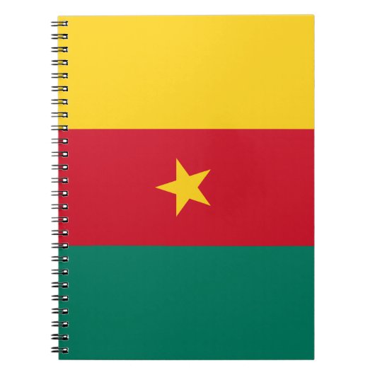 カメルーン国旗 ノートブック (正面)