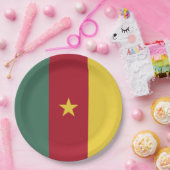 カメルーン国旗 ペーパープレート (パーティー)