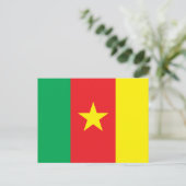 カメルーン国旗 ポストカード (スタンド正面)