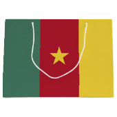 カメルーン国旗 ラージペーパーバッグ (正面)