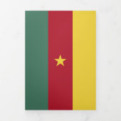 カメルーン国旗 三つ折りカード (カバー)
