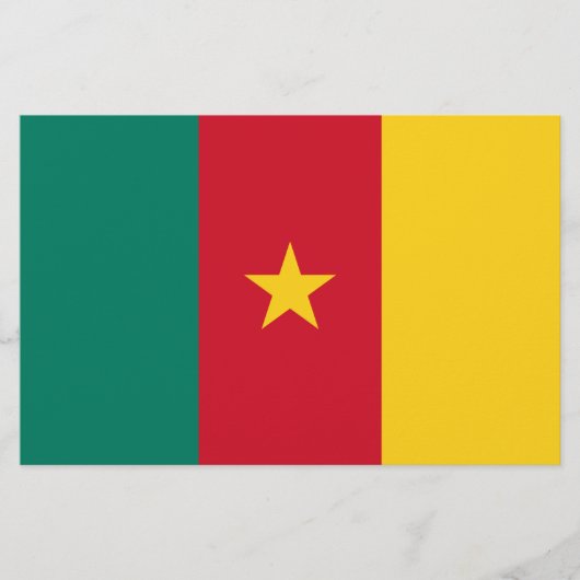 カメルーン国旗 便箋 (正面)