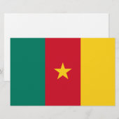 カメルーン国旗 便箋 (正面/裏面)
