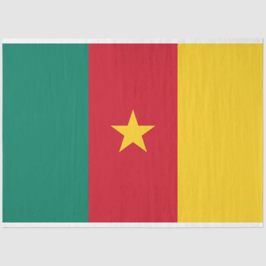 カメルーン国旗 薄葉紙 (正面)