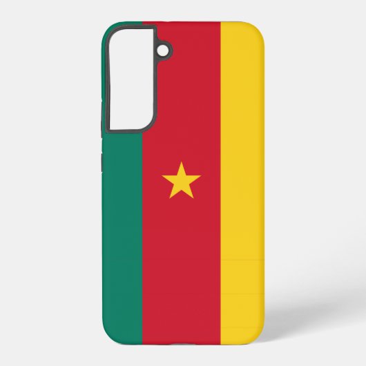 カメルーン国旗 Samsung Galaxy S22 Plus カバー (裏面)