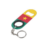 カメルーン愛国国旗 キーホルダー栓抜き (裏面アングル)
