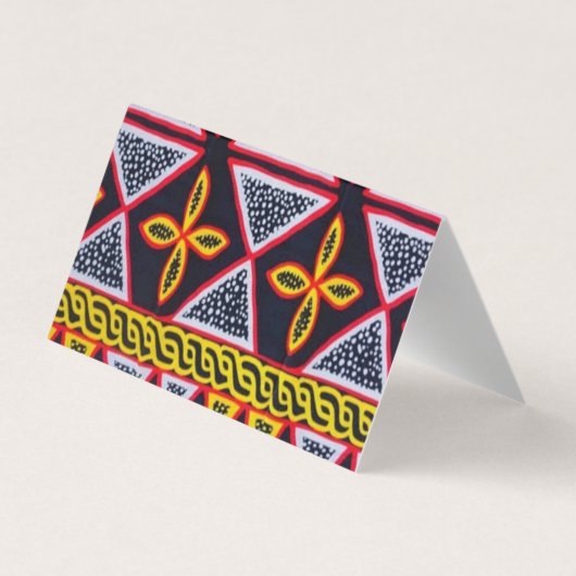 カメルーン東宮パターン座席表 名刺 (裏面)