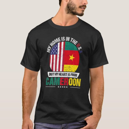 カメルーン系アメリカ人パトリオハートはカメルーン出身 Tシャツ (正面)