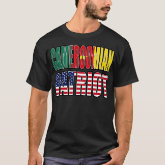 カメルーン系アメリカ人パトリオプライド伝統国旗G Tシャツ