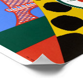 カメルーン航空ヴィンテージ旅行ポスター復元 ポスター (角)