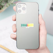 カメルーン製バーコードフラッグステッカー シール (スマートフォン)