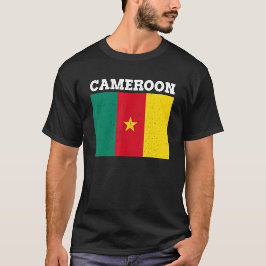カメルーン カメルーン国旗 プライド カメルーン国旗 1 Tシャツ (正面)
