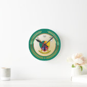 カメルーン・コート・オブ・アームズ ラウンド壁時計 (ホーム)
