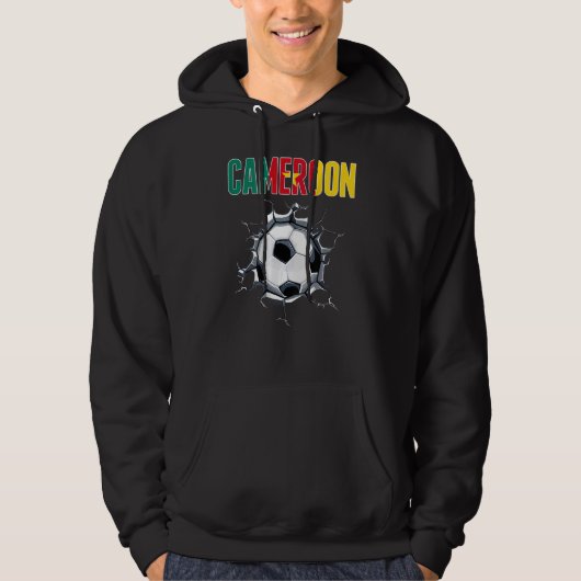 カメルーン サッカー ファン - カメルーンのサッカー熱 パーカ (正面)
