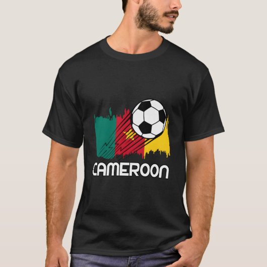 カメルーン サッカー ファン Tシャツ (正面)