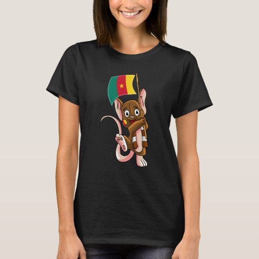 カメルーン ファン マウス Tシャツ (正面)