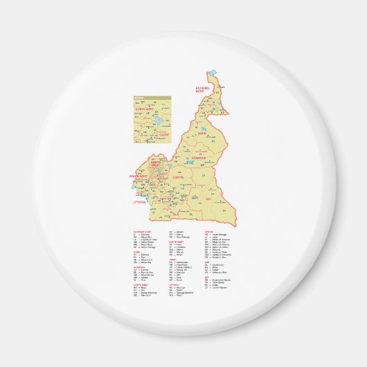 カメルーン マグネット (正面)