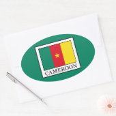 カメルーン 楕円形シール (封筒)