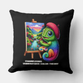 カメレおもしろいオンは色説を理解 クッション (正面)