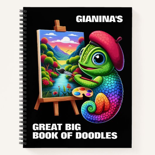 カメレおもしろいオンは色説を理解 ノートブック (正面)