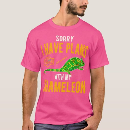 カメレおもしろいオン Tシャツ (正面)