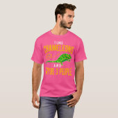カメレおもしろいオン Tシャツ (正面フル)