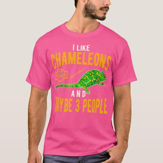 カメレおもしろいオン Tシャツ (正面)