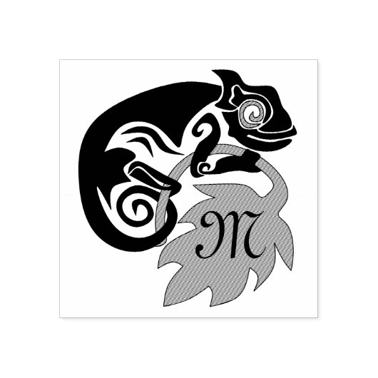 カメレお洒落オン登山オンホップスモノグラム ラバースタンプ (インプリント)