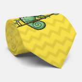 カメレオンおもしろいかわいい ネクタイ (ロール)