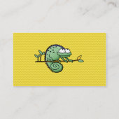 カメレオンおもしろいかわいい 名刺 (裏面)