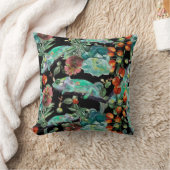 カメレオンと多肉枕 クッション (ブランケット)