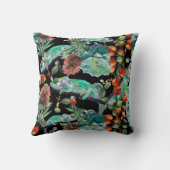 カメレオンと多肉枕 クッション (裏面)