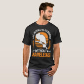 カメレオンなしでは人生は退屈だろう Tシャツ (正面フル)