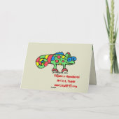 カメレオンのサンキューカードを感謝していしています サンキューカード (裏面)