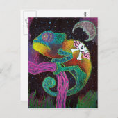 カメレオンのタトゥー ポストカード (正面/裏面)