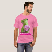 カメレオンのハート (ラブ ユー) Tシャツ (正面フル)