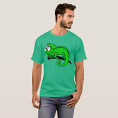 カメレオンのヒップスターのカッコいい動物の設計 Tシャツ (正面フル)
