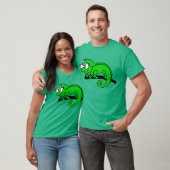 カメレオンのヒップスターのカッコいい動物の設計 Tシャツ (ユニセックス)