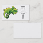 カメレオンの名刺のデザイン 名刺 (正面/裏面)