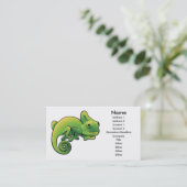 カメレオンの名刺のデザイン 名刺 (スタンド正面)
