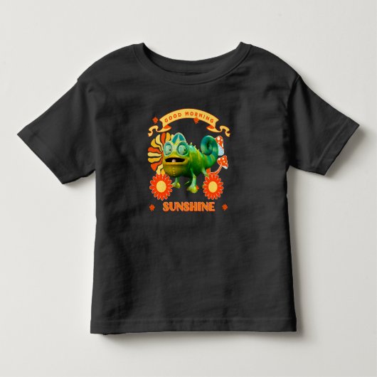 カメレオンの楽しい朝の挨拶 トドラーTシャツ (正面)